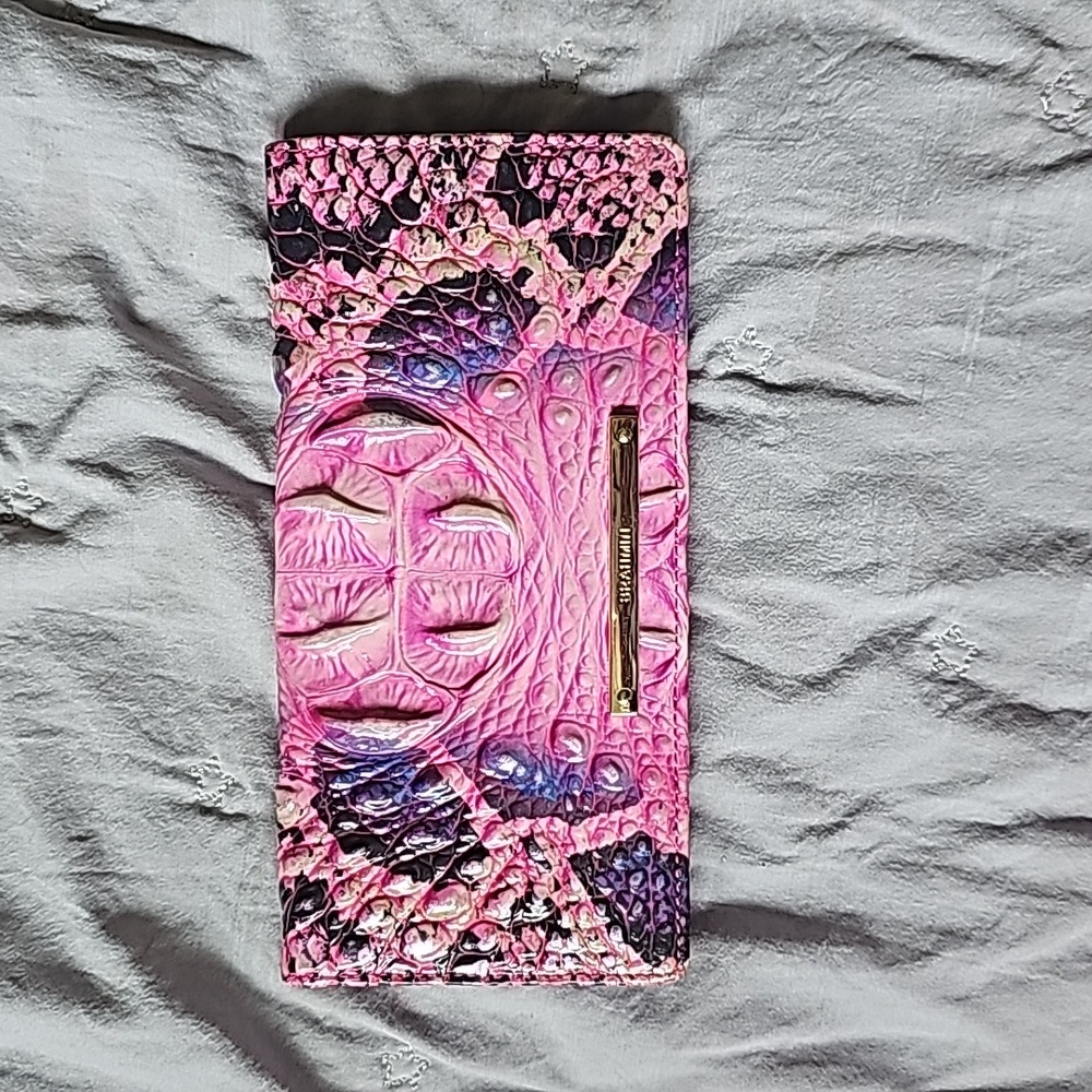 Brahmin Pink Cobra Ady Wallet